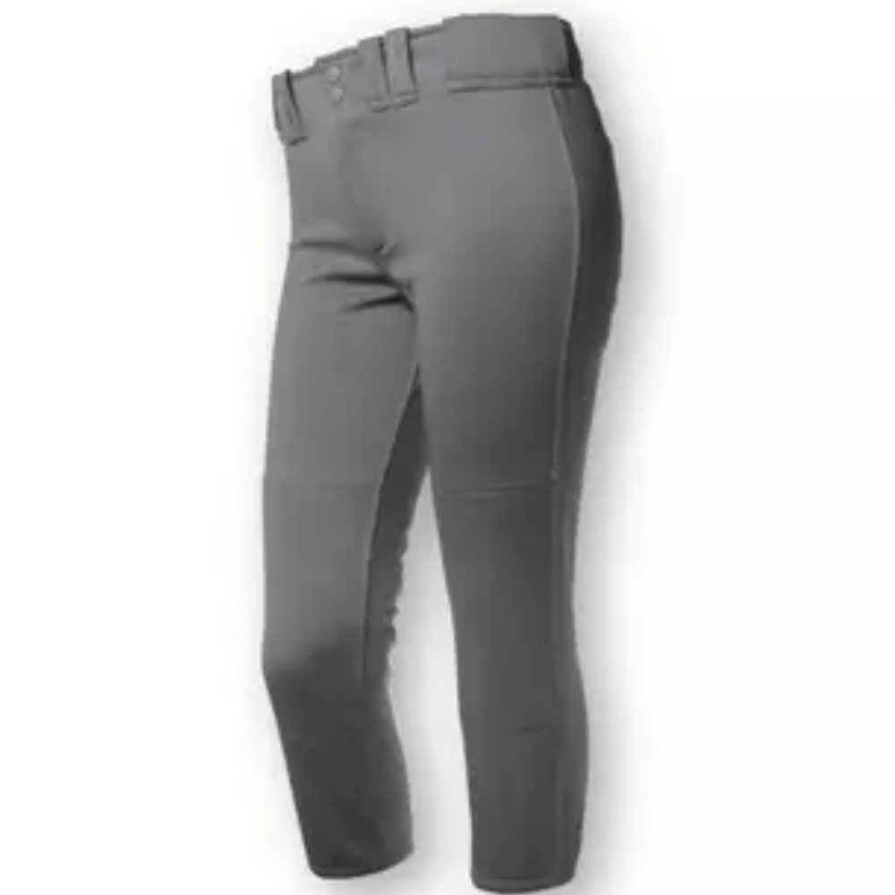 NWT RIP-IT Girls' 4-Way Stretch Softball Pant-Charcole